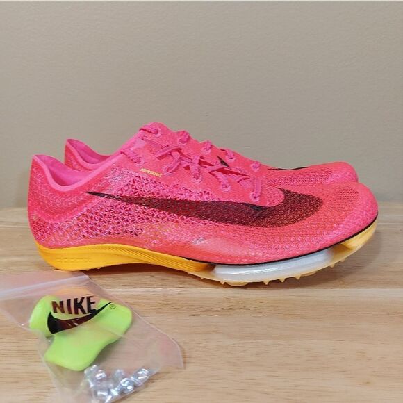 Nike Air Zoom Victory Track Spikes Hyper Pink Orange CD4385-600 Men's Size 9.5 - Picture 1 of 7